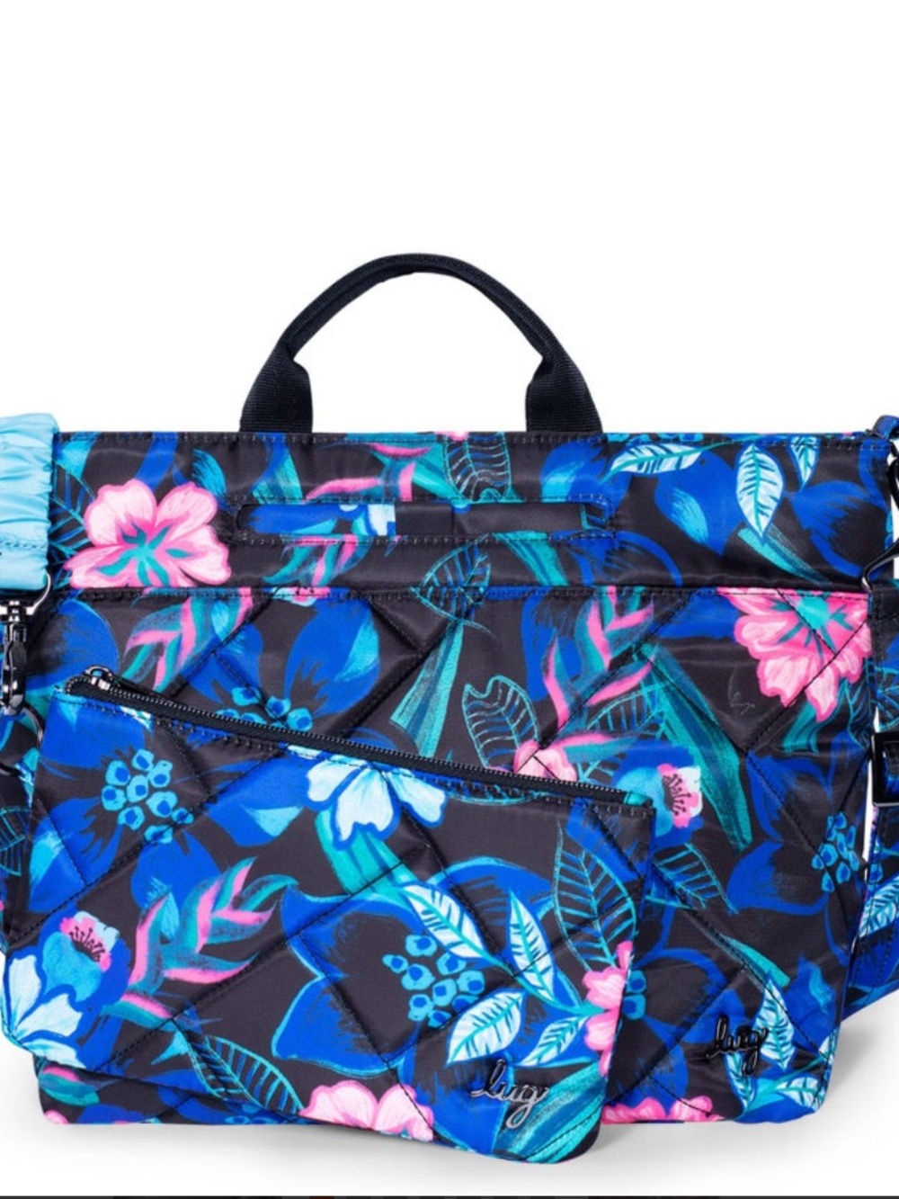Lug Tenor 2pc Crossbody Bag Resort Black